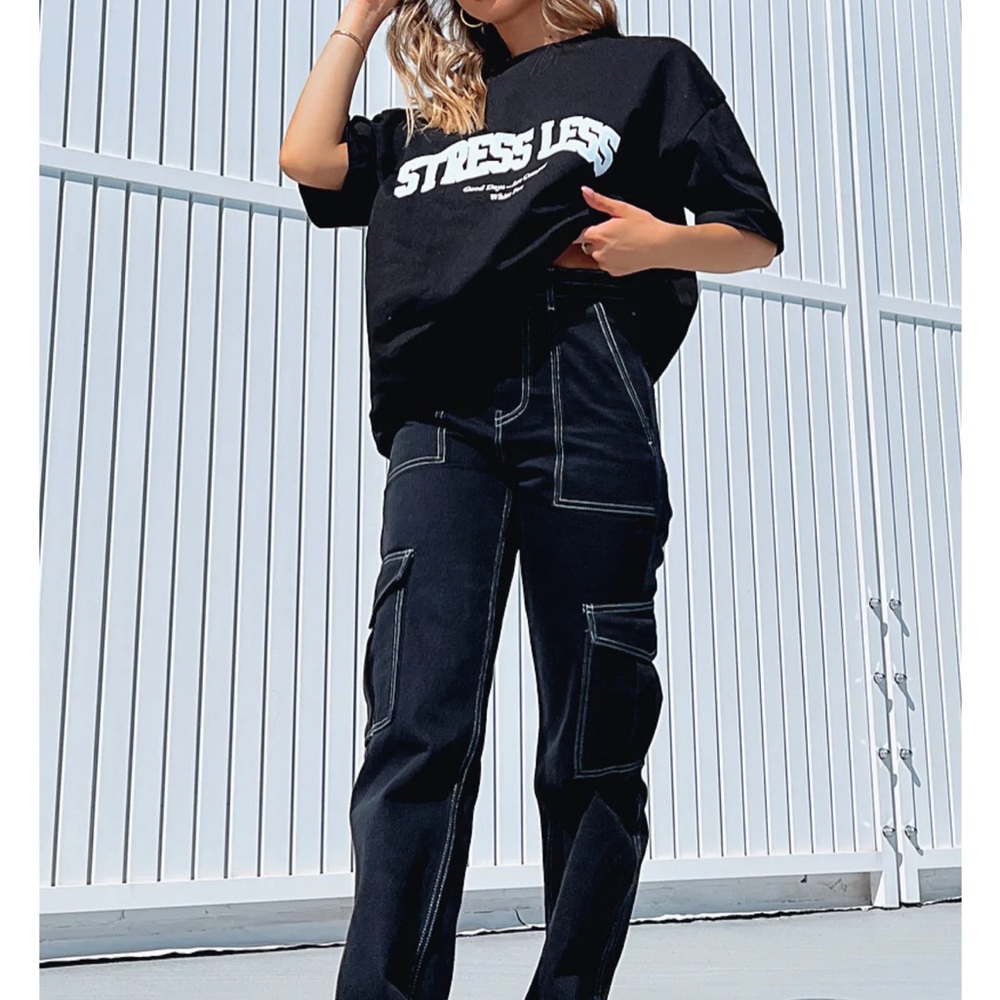 White fox cargo pants
